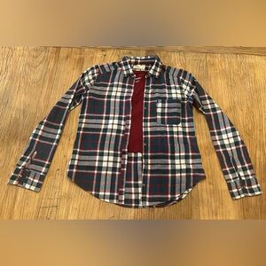 Christmas Colors Flannel and T-shirt in Deep Red/Dark Green/Ivory Plaid